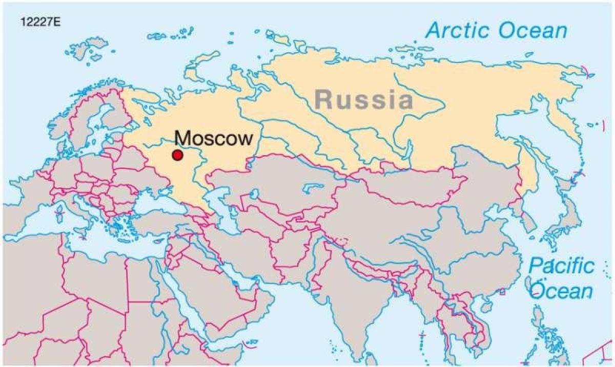 Москва на картата на Русия