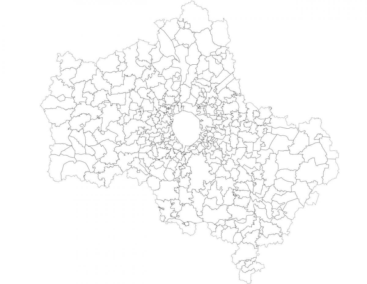 Москва общини картата