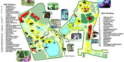 Карта на Московския зоопарк