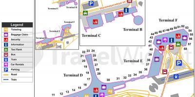 Карта на Шереметиево терминали