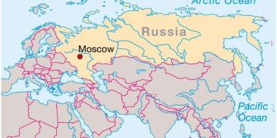 Москва на картата на Русия