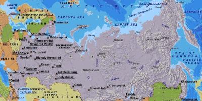 Карта На Москва И Русия