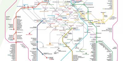Карта на Москва влак