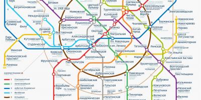 Метрото на Москва карта
