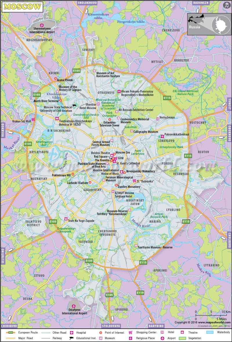 Карта москау