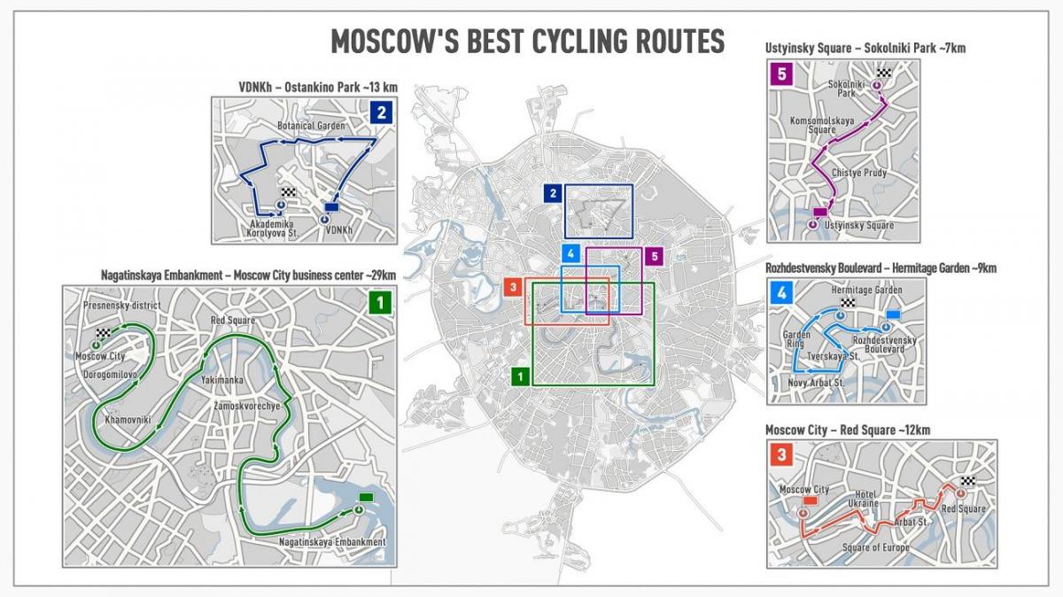 Москва велосипедна карта