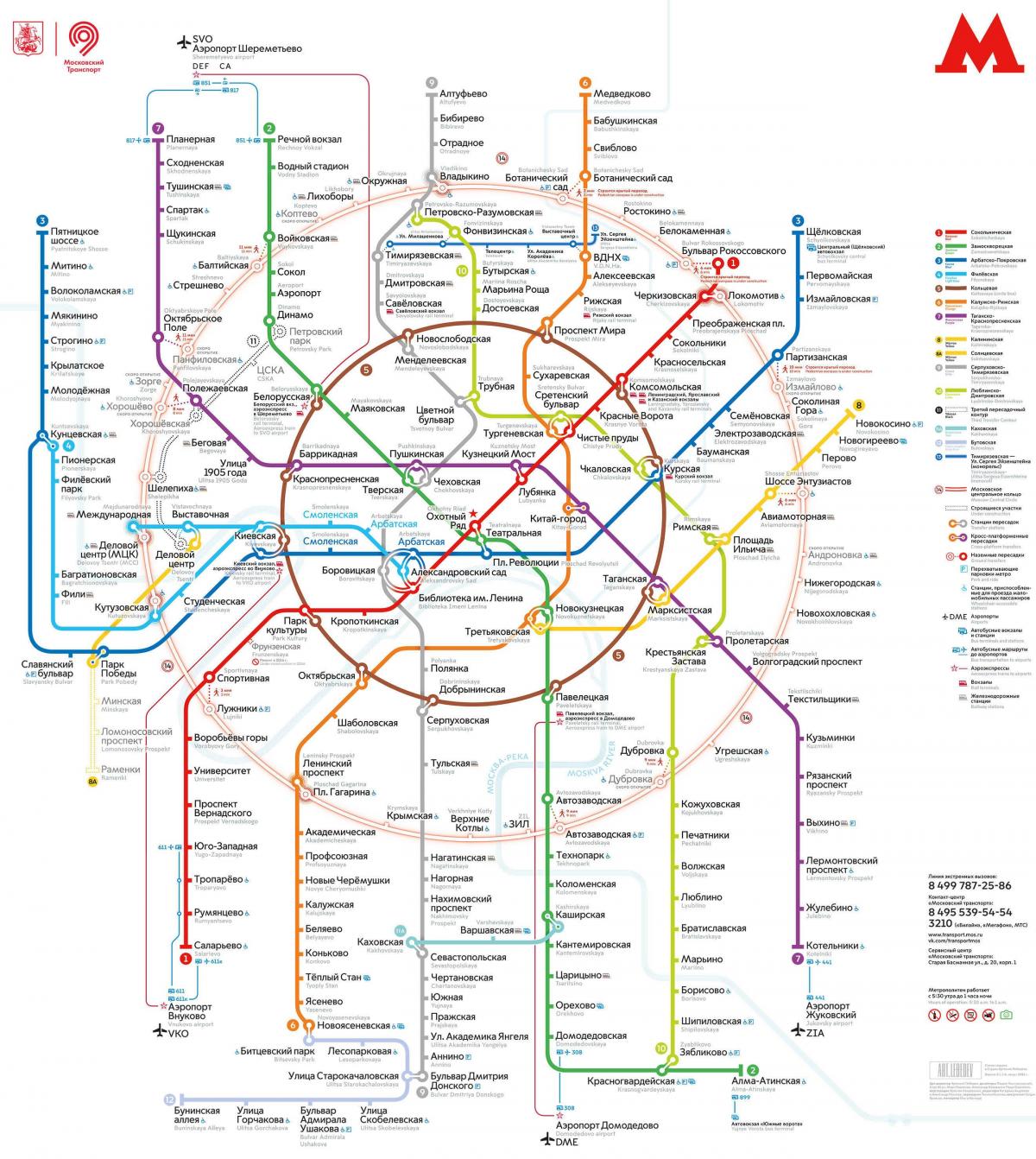 Москва транспортна карта