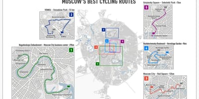 Москва велосипедна карта