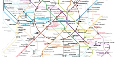 Метро карта Москва