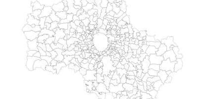 Москва общини картата