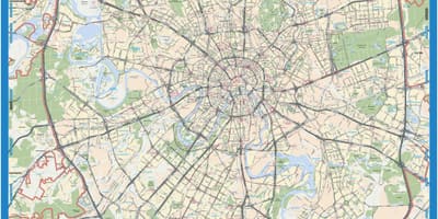 Москва топографическая карта