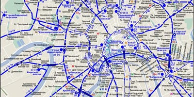 Карта на Москва и тролей